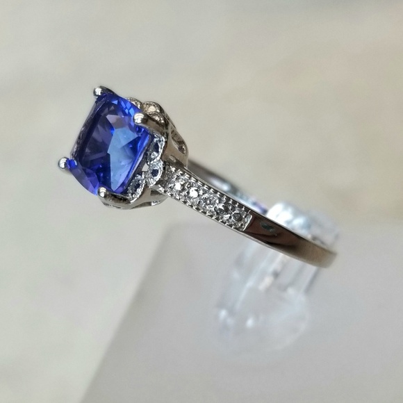 2ct Nano Tanzanite Ring - Picture 3 of 8